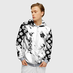 Толстовка 3D на молнии мужская Чёрный клевер black clover,, цвет: 3D-меланж — фото 2