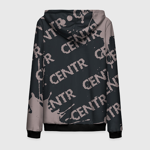Мужская толстовка на молнии CENTR Брызги / 3D-Черный – фото 2
