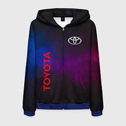 Мужская толстовка на молнии Toyota - неоновый дым