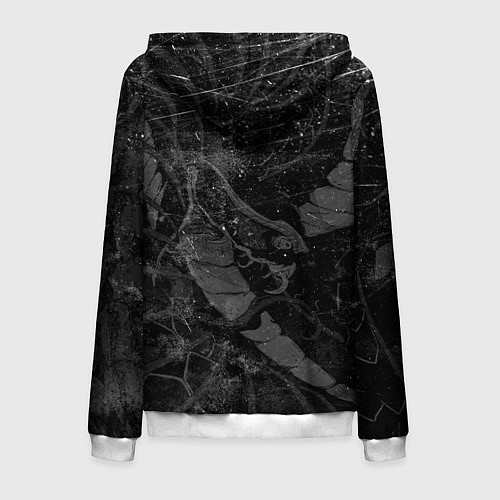 Мужская толстовка на молнии Токийский Гуль Канеки Кен ЧБ / 3D-Белый – фото 2