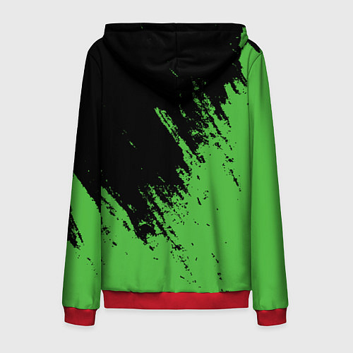 Мужская толстовка на молнии Renault марка / 3D-Красный – фото 2