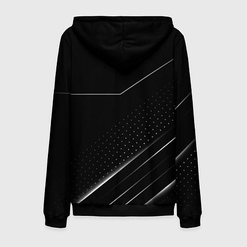 Мужская толстовка на молнии Jaguar , Ягуар / 3D-Черный – фото 2