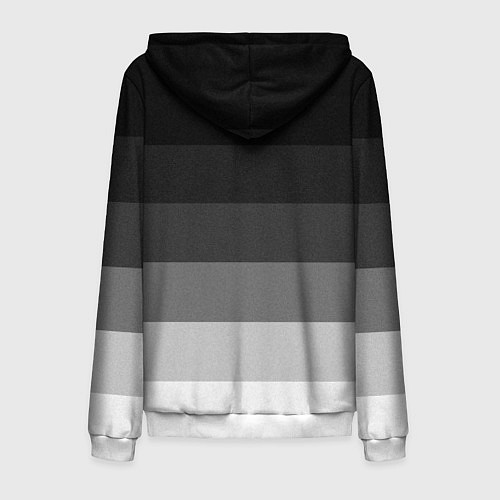 Мужская толстовка на молнии SAAB СААБ ГРАДИЕНТ / 3D-Белый – фото 2