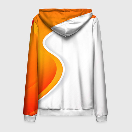 Мужская толстовка на молнии Рома / 3D-Белый – фото 2