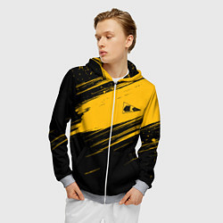 Толстовка 3D на молнии мужская Парусный спорт Водный спорт, цвет: 3D-меланж — фото 2