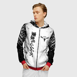 Толстовка 3D на молнии мужская Токийские мстители Tokyo Revengers logo, цвет: 3D-красный — фото 2