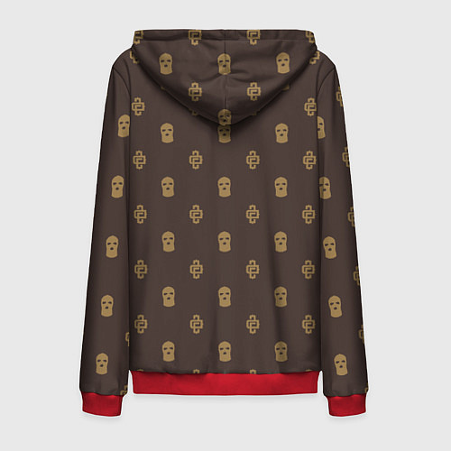 Мужская толстовка на молнии Mono Monogramm Dope Camo Dope Street Market / 3D-Красный – фото 2
