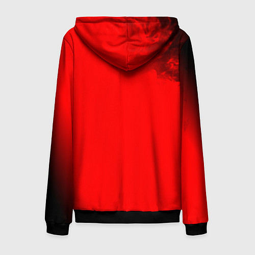 Мужская толстовка на молнии HONDA DREAMS - Огонь / 3D-Черный – фото 2