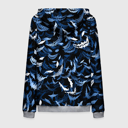 Мужская толстовка на молнии Drain monsters / 3D-Меланж – фото 2