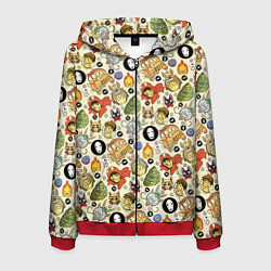 Толстовка 3D на молнии мужская Studio Ghibli Hero, цвет: 3D-красный