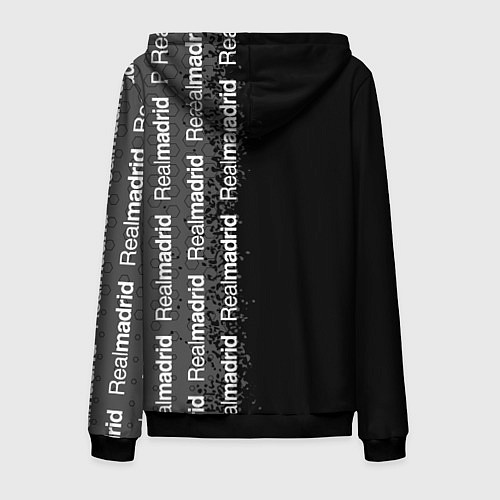 Мужская толстовка на молнии РЕАЛ МАДРИД Краска / 3D-Черный – фото 2