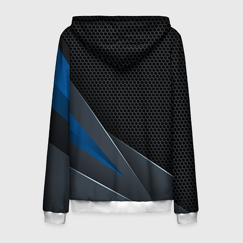 Мужская толстовка на молнии ЧАНГАН SCI-FI BLUE CHANGAN / 3D-Белый – фото 2