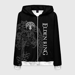 Толстовка 3D на молнии мужская СВЯТОЕ ДРЕВО МИКЕЛЛЫ ЕЛДЕН РИНГ, цвет: 3D-белый