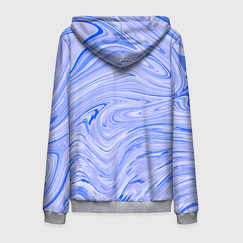 Мужская толстовка на молнии Abstract lavender pattern / 3D-Меланж – фото 2