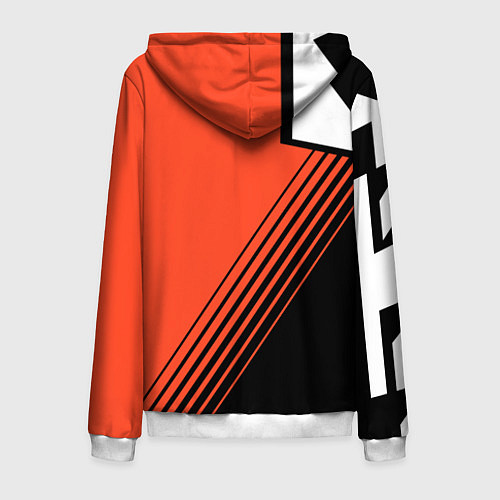 Мужская толстовка на молнии FOX X KTM Сollaboration / 3D-Белый – фото 2