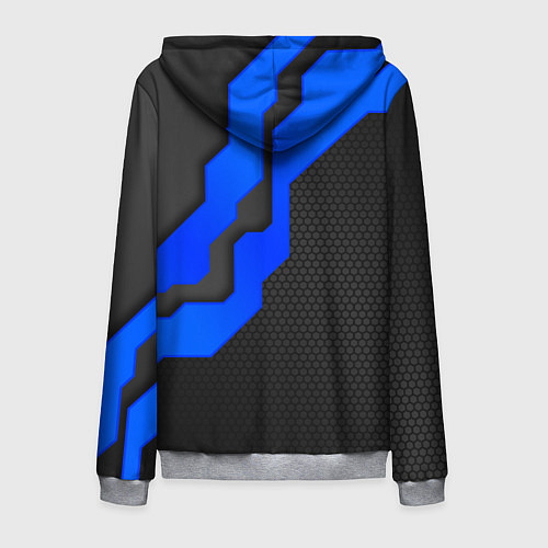 Мужская толстовка на молнии SUBARU - СУБАРУ ТЕХНОЛОГИЧЕСКАЯ БРОНЯ / 3D-Меланж – фото 2