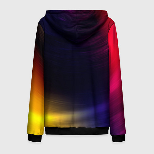 Мужская толстовка на молнии ТЕСЛА Tesla Autosport Звезды / 3D-Черный – фото 2