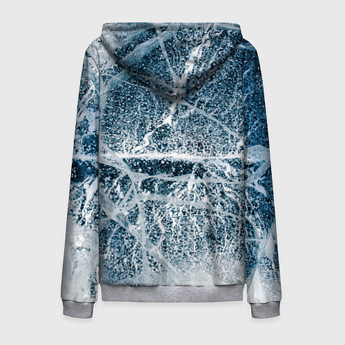 Мужская толстовка на молнии IN COLD logo with ice / 3D-Меланж – фото 2