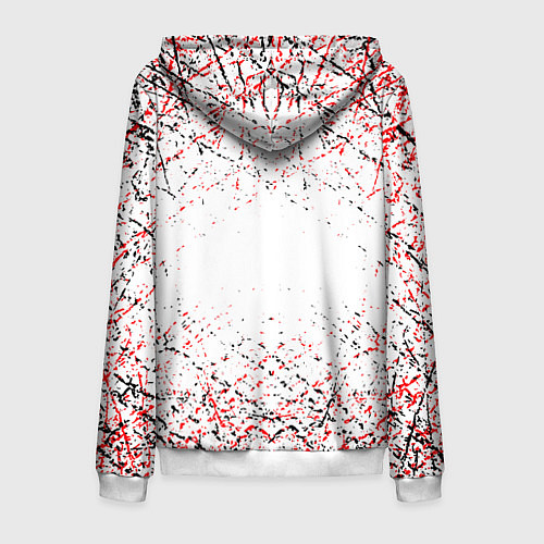 Мужская толстовка на молнии Ac milan logo / 3D-Белый – фото 2