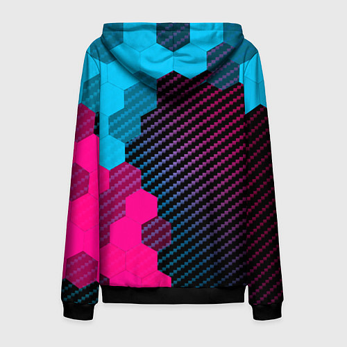 Мужская толстовка на молнии Exeed Neon Gradient - FS / 3D-Черный – фото 2