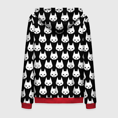 Мужская толстовка на молнии Stray Pattern / 3D-Красный – фото 2