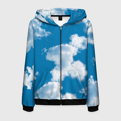 Мужская толстовка на молнии Небо в облаках