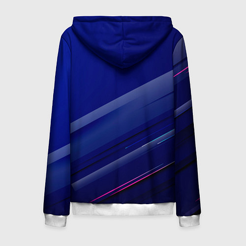 Мужская толстовка на молнии Bayern munchen Абстракция / 3D-Белый – фото 2