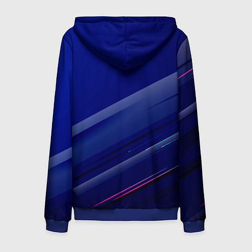 Мужская толстовка на молнии Bayern munchen Абстракция / 3D-Синий – фото 2