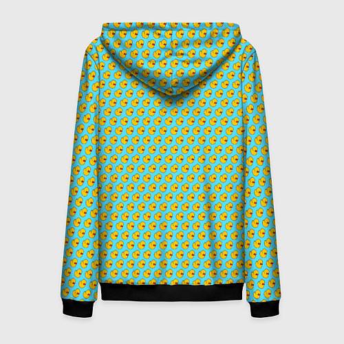 Мужская толстовка на молнии Ути ути-пути Голубой / 3D-Черный – фото 2