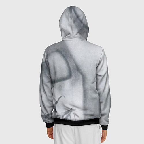 Мужская толстовка на молнии Faith - The Cure / 3D-Черный – фото 4