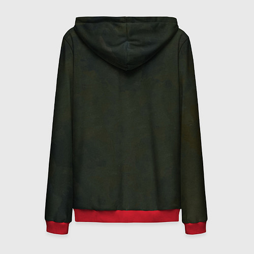 Мужская толстовка на молнии STALKER Одиночка В Коллекторе / 3D-Красный – фото 2