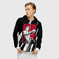 Толстовка 3D на молнии мужская Guchi-muchi Billy Herrington, цвет: 3D-белый — фото 2
