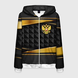 Мужская толстовка на молнии Gold & black - Russia