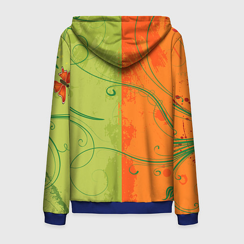 Мужская толстовка на молнии Марки / 3D-Синий – фото 2