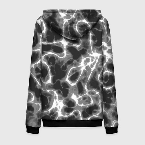 Мужская толстовка на молнии Дымные корни / 3D-Черный – фото 2