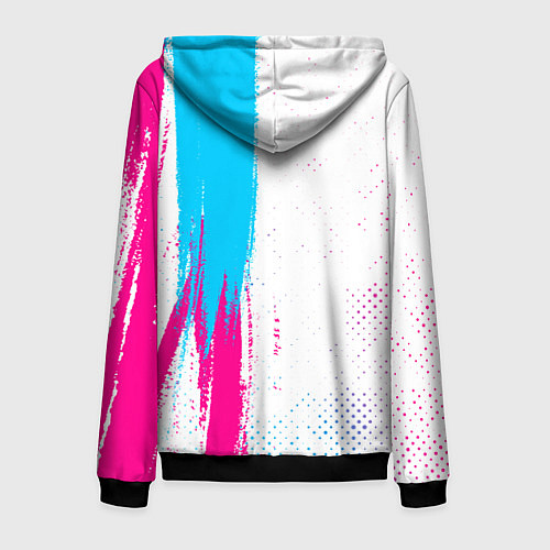 Мужская толстовка на молнии Hunter x Hunter neon gradient style: по-вертикали / 3D-Черный – фото 2