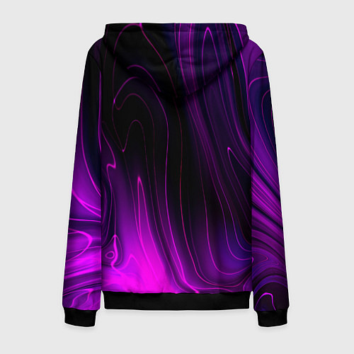 Мужская толстовка на молнии Fall Out Boy violet plasma / 3D-Черный – фото 2