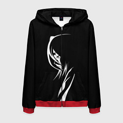 Мужская толстовка на молнии Силуэт девушки Кучики Рукия