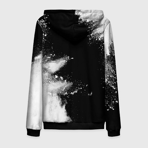 Мужская толстовка на молнии Механик из России и герб РФ: по-вертикали / 3D-Черный – фото 2