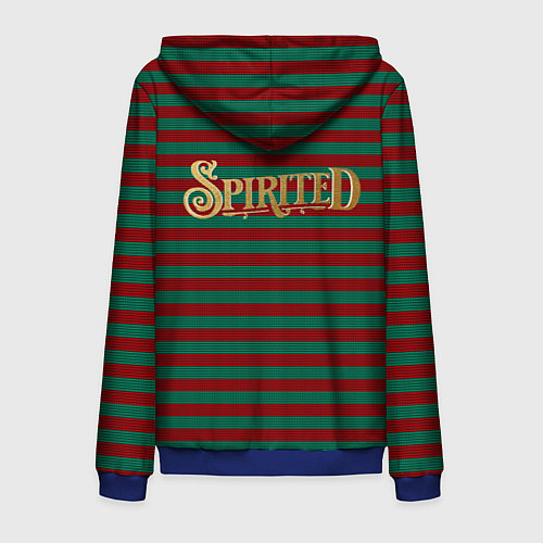 Мужская толстовка на молнии Spirited / 3D-Синий – фото 2