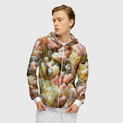 Толстовка 3D на молнии мужская Салат оливье, цвет: 3D-белый — фото 2