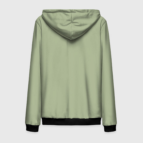 Мужская толстовка на молнии Зомби стоит / 3D-Черный – фото 2