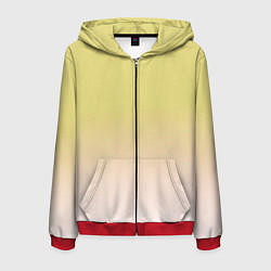 Толстовка 3D на молнии мужская Цветовой градиент, цвет: 3D-красный