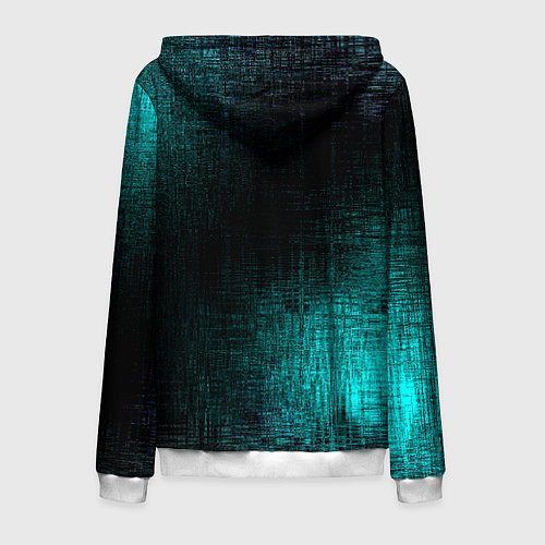 Мужская толстовка на молнии Потёртости красок / 3D-Белый – фото 2