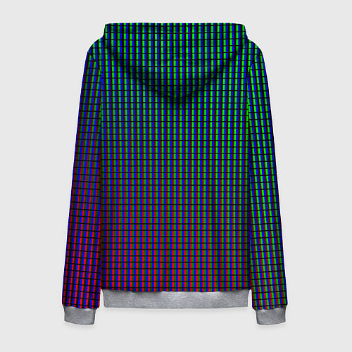 Мужская толстовка на молнии Multicolored texture / 3D-Меланж – фото 2