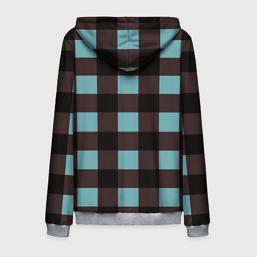 Мужская толстовка на молнии Цветная плитка мозаика / 3D-Меланж – фото 2