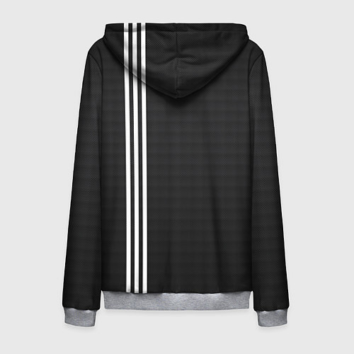 Мужская толстовка на молнии USSR carbon / 3D-Меланж – фото 2