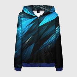 Мужская толстовка на молнии Black blue style