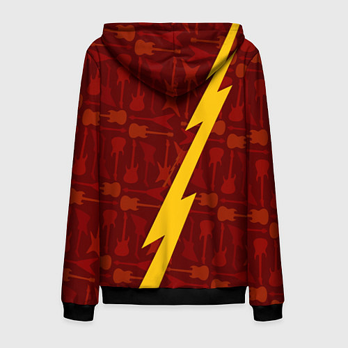 Мужская толстовка на молнии The Neighbourhood гитары и молния / 3D-Черный – фото 2