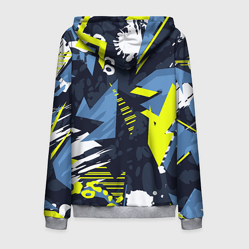 Мужская толстовка на молнии Subaru sign / 3D-Меланж – фото 2